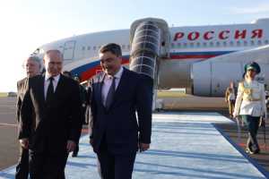 Путин в Астане: все улыбаются