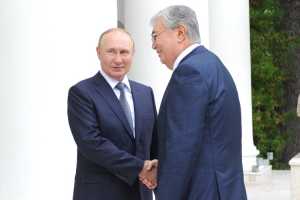 Путин и Токаев говорили о товарообороте, границе и сотрудничестве